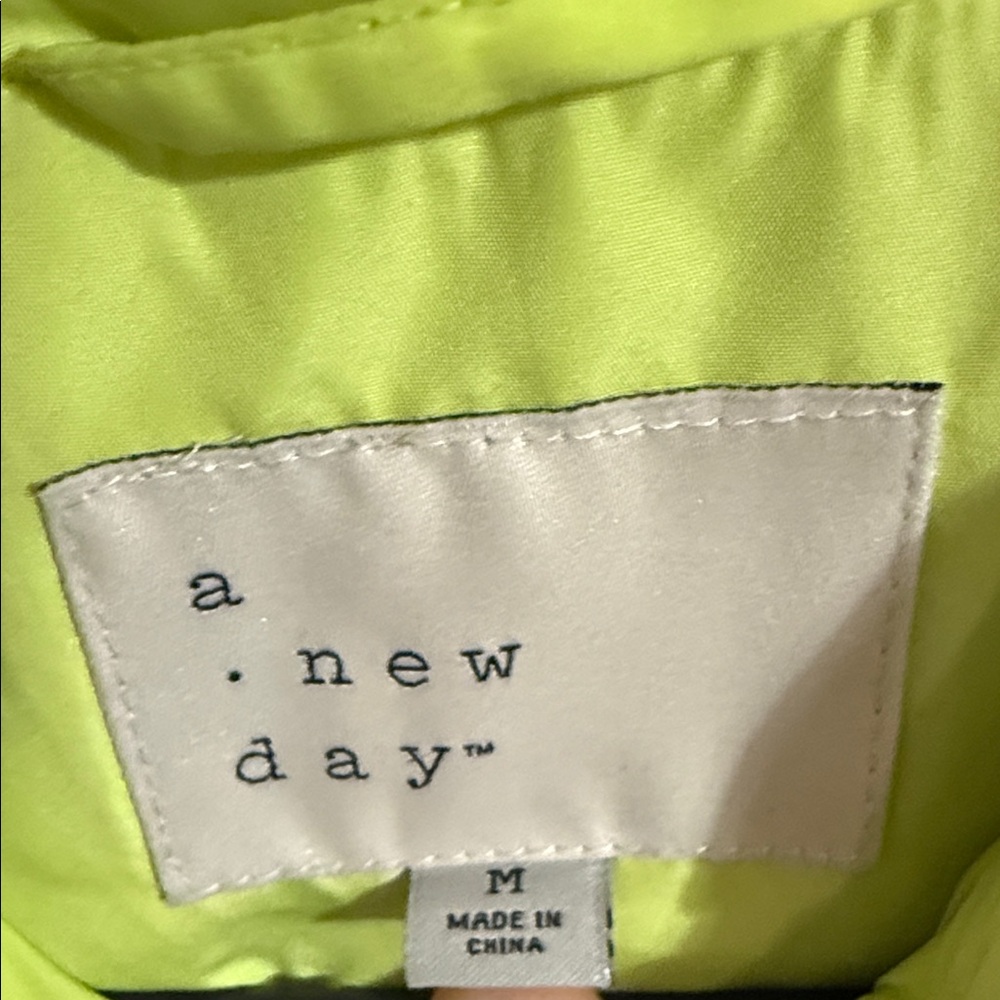 a.new day™ Women's Neon Yellow Jacket - Bright Lightweight Vest - Picture 2 of 5
